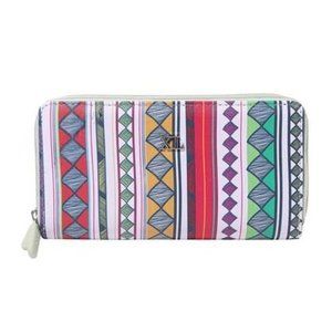 Green Wallet with colorful geometric design | NWT
